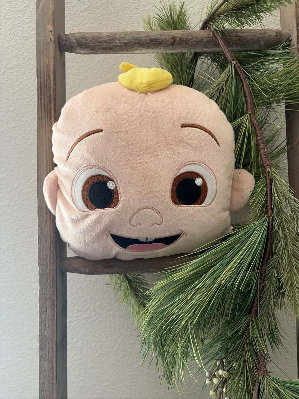 CoComelon JJ Face Cushion Pillow Plush Made for Jay Franco & Sons